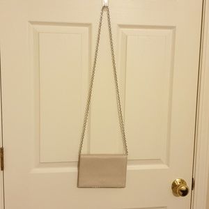 Halogen Bar leather crossbody clutch